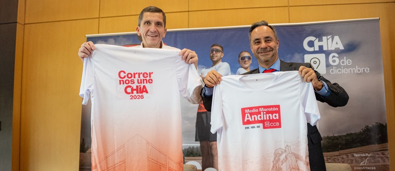 Rueda de prensa Media Maraton Andina y eventos de diciembre en Chia Sabana Centro
